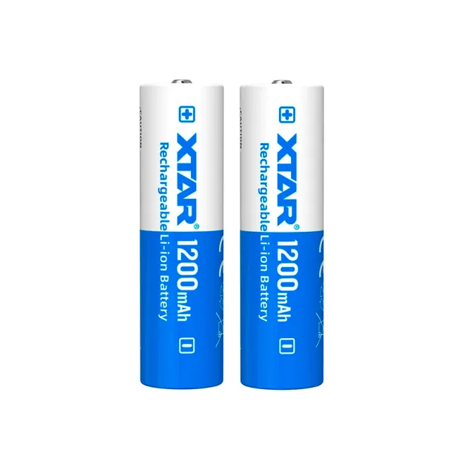 XTAR 14500 Batteri 1200 mAh - 2 stk